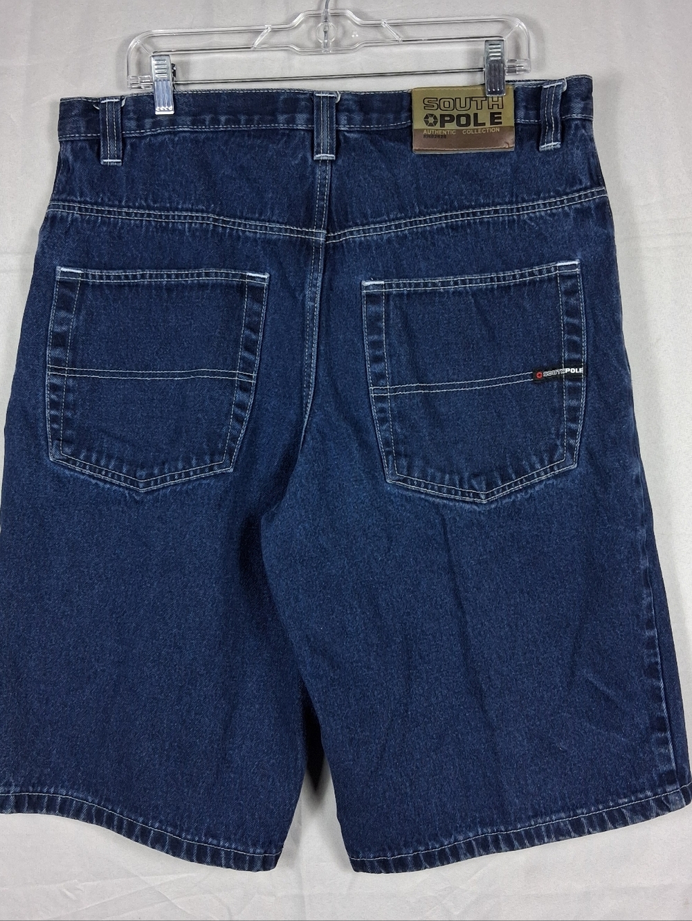 Vintage Southpole Blue Jean Shorts Wide Leg Men's Size 38 90s Hip Hop South Pole